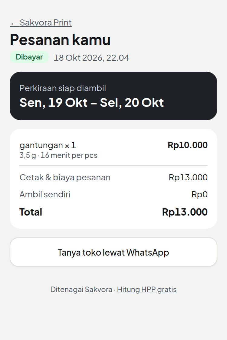 Dibayar lewat QRIS, masuk sebagai order
